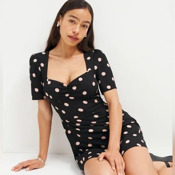 NWT. Reformation Brittney Dress Sz 10 - Picture 2 of 6